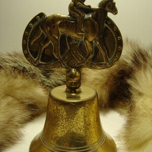 small school; hotel bell, Vintage bell, cast brass bell Hand cast bell, Primitive bell, Amazing antique brass metal bell
