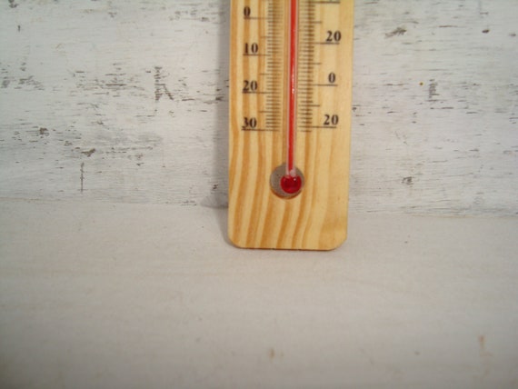 6½ Wood Grain Indoor Thermometer