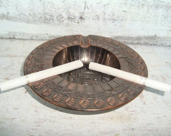 Vintage Copper ashtray - Vintage Solid Copper Ashtray - Copper ashtray - Copper Ashtray