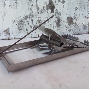 Mouse trap, Vintage wire mousetrap, Primitive rustic metal mouse trap, Old rat trap, Grab a mouse tool, Shabby home decor, Primitive tool