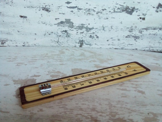 Termometro vintage Termometro Termometro in legno Termometro da interno  Termometro da esterno Termometro da parete -  Italia