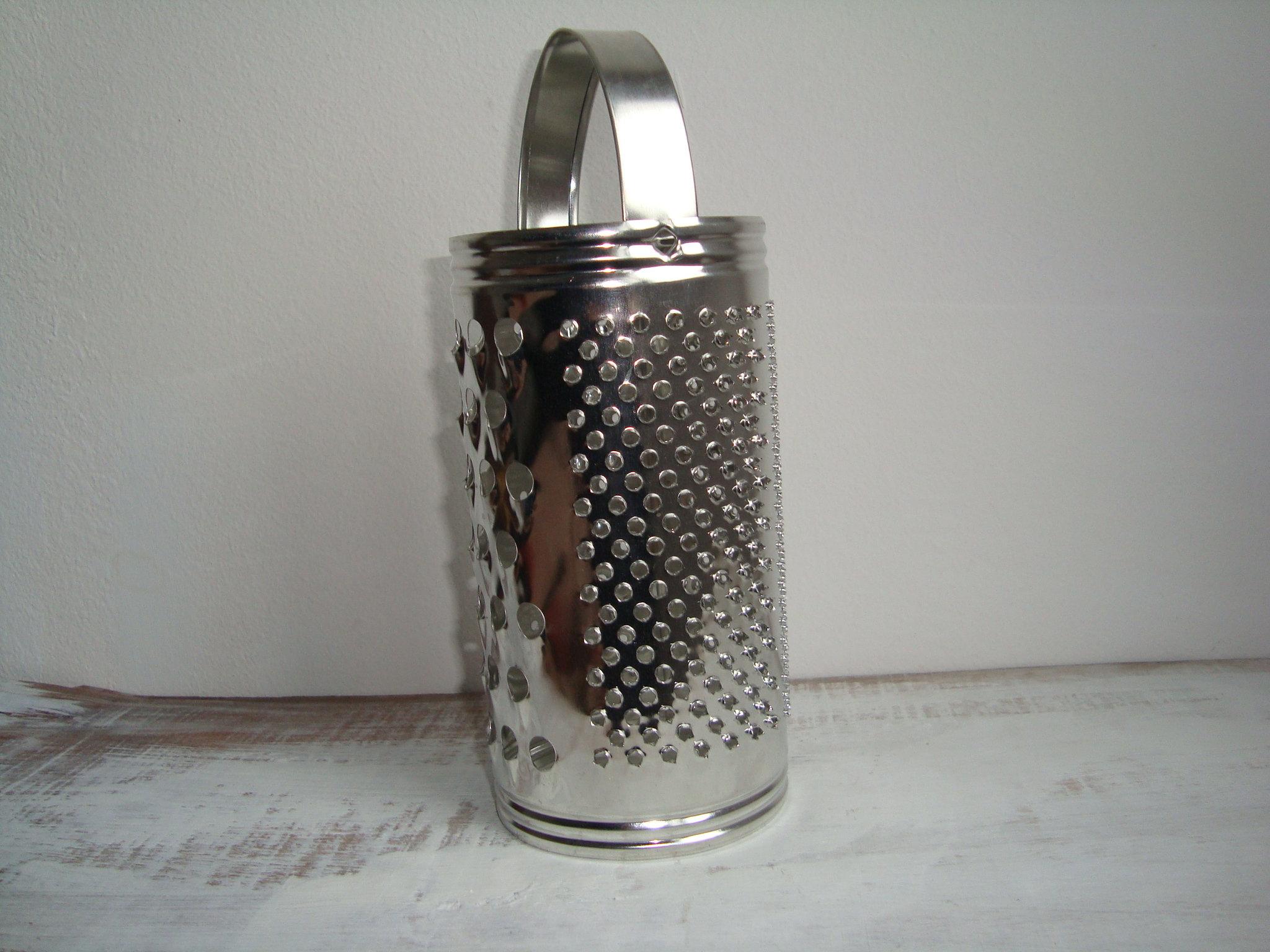 Vintage Round Tin Grater Old Cream City Tin Grater Antique 