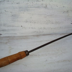 Primitive Soldering Iron - Vintage Soldering iron - Soldering iron with wooden handle - Antique copper soldering iron