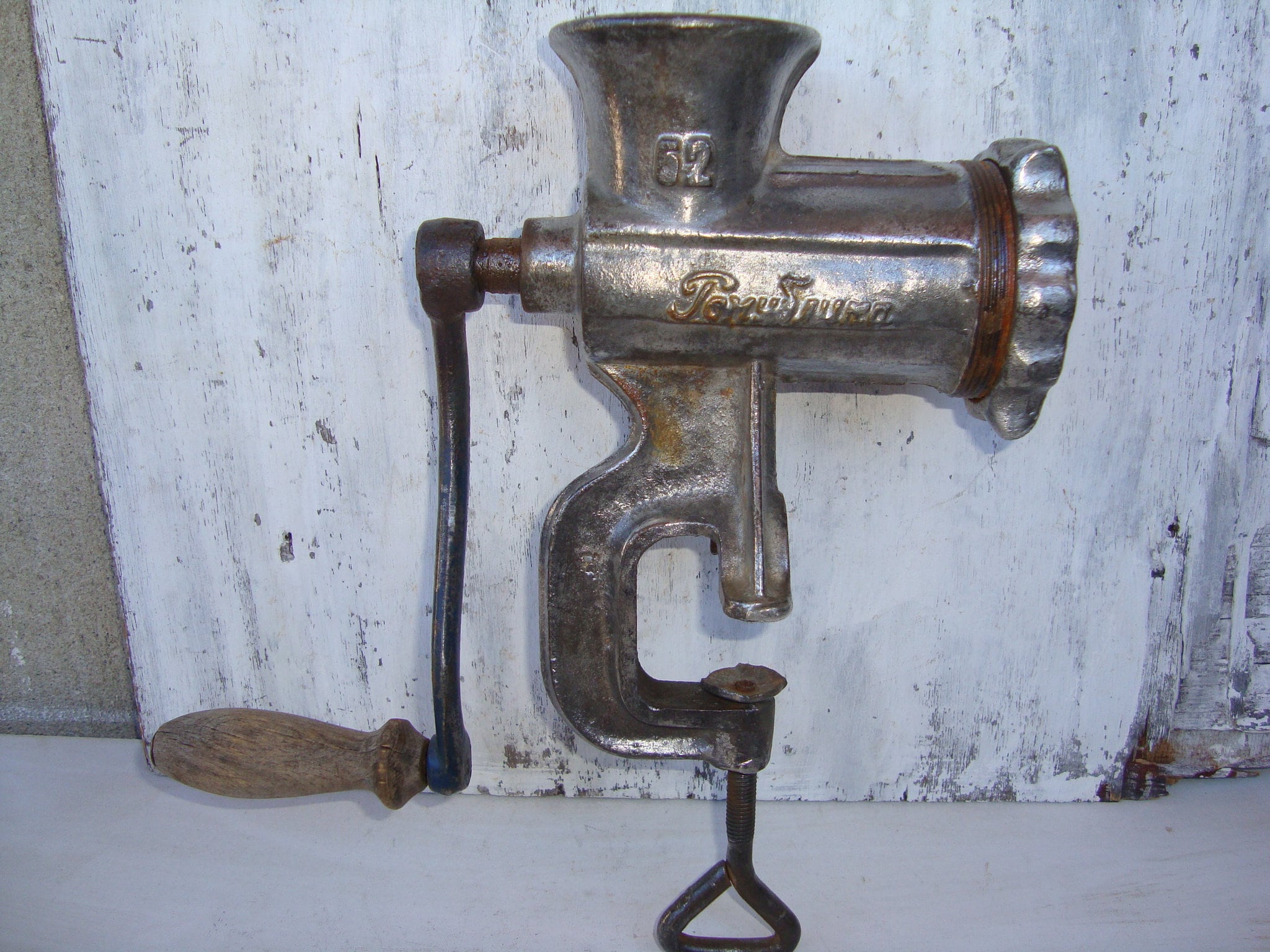 Old fashioned meat mincer outlet