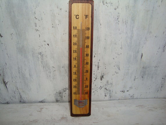 Vintage Thermometer Holz altes Thermometer Holz Thermometer Innen Thermometer  Außen Thermometer Wand Thermometer -  Österreich