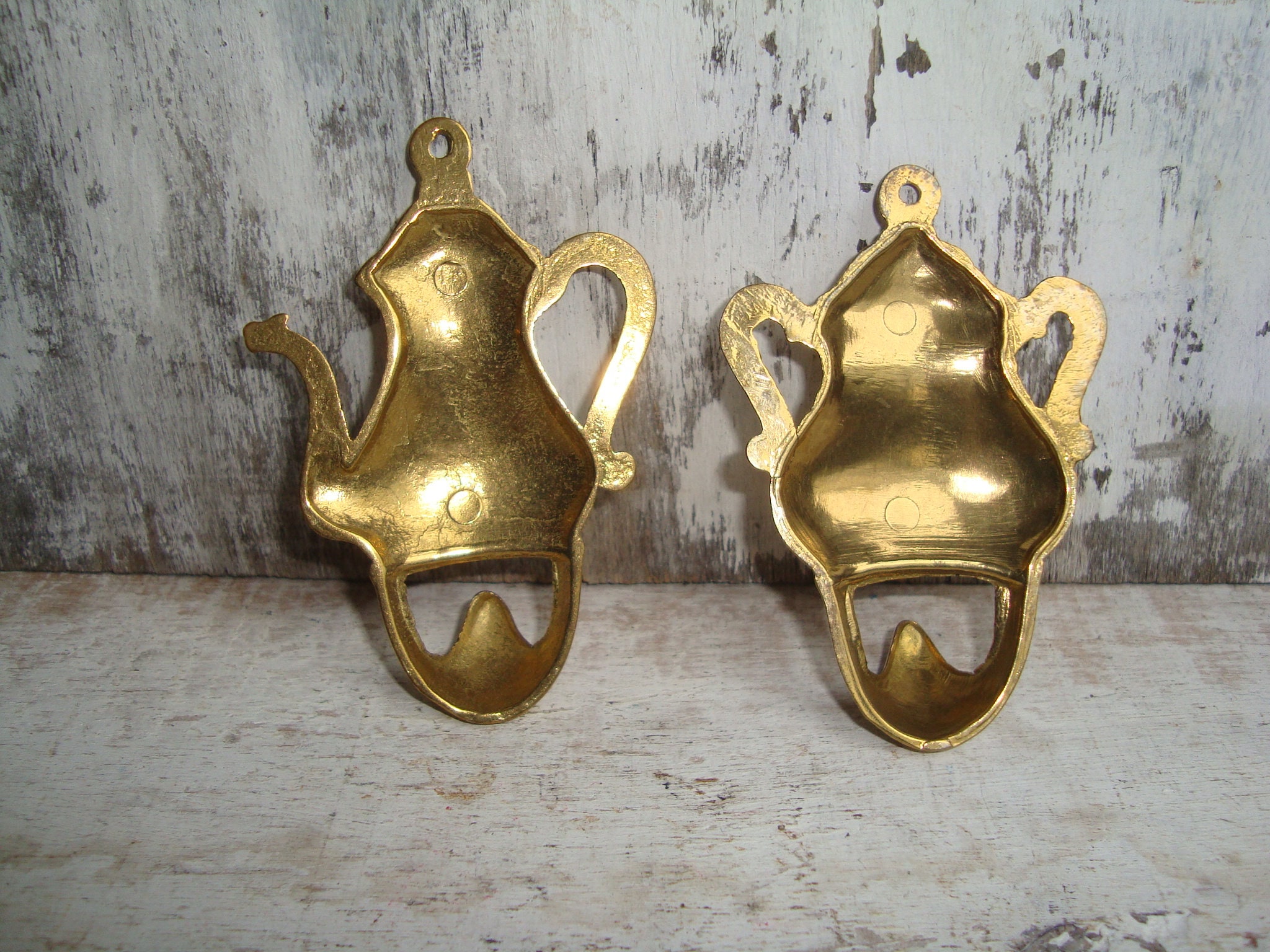 Brass Hook for Kitchen Towels Brass Hanger in Teakettle Etsy UK