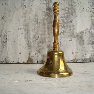 Vintage brass bell. brass bell.Brass bell figurine.Table brass bell.Oriental decor.Gift for Christmas.From 70&#39;s.