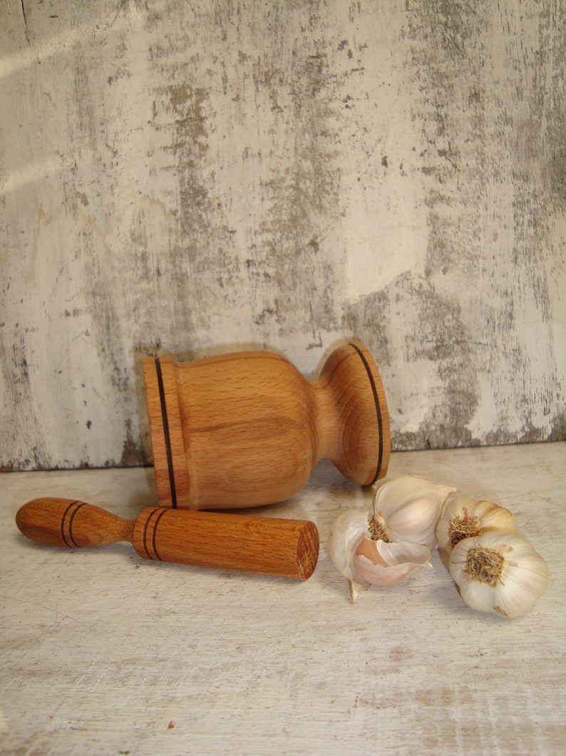 Vintage Wooden Garlic Press Vintage Garlic Press Primitive Etsy Finland