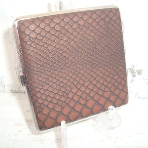Vintage style  leather cigarette case - Cigarette Case - Double Sided Case - Accessory for Smokers - Cigarette Case -gift for smokers