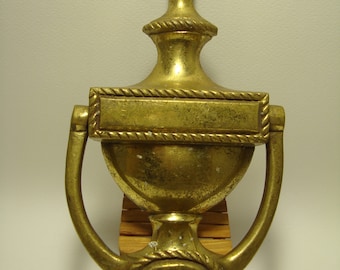 Golpeador de puerta vintage, fundido de latón, golpeador de puerta viejo, golpeador de puerta fundido, golpeador de puerta duro, golpeador de puerta fuerte