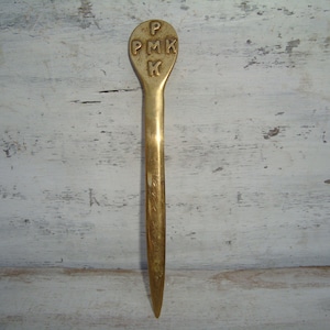 Vintage letter opener,old paper knife , brass letter opener ,gift