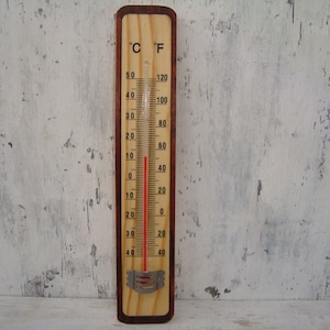 Vintage Thermometer - Thermometer - Holz Thermometer - Retro Thermometer - Wohndekor Geschenk - Indoor Thermometer Outdoor Thermometer,Geschenke