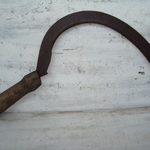  Primitive Hand Sickle/vintage Farmhouse Tools/ Wooden Harvest | Etsy