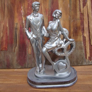 Statuette woman and man,  couple,  sculpture, Vintage ballet dancer, Home decor,   statuette, gift,gift for hous