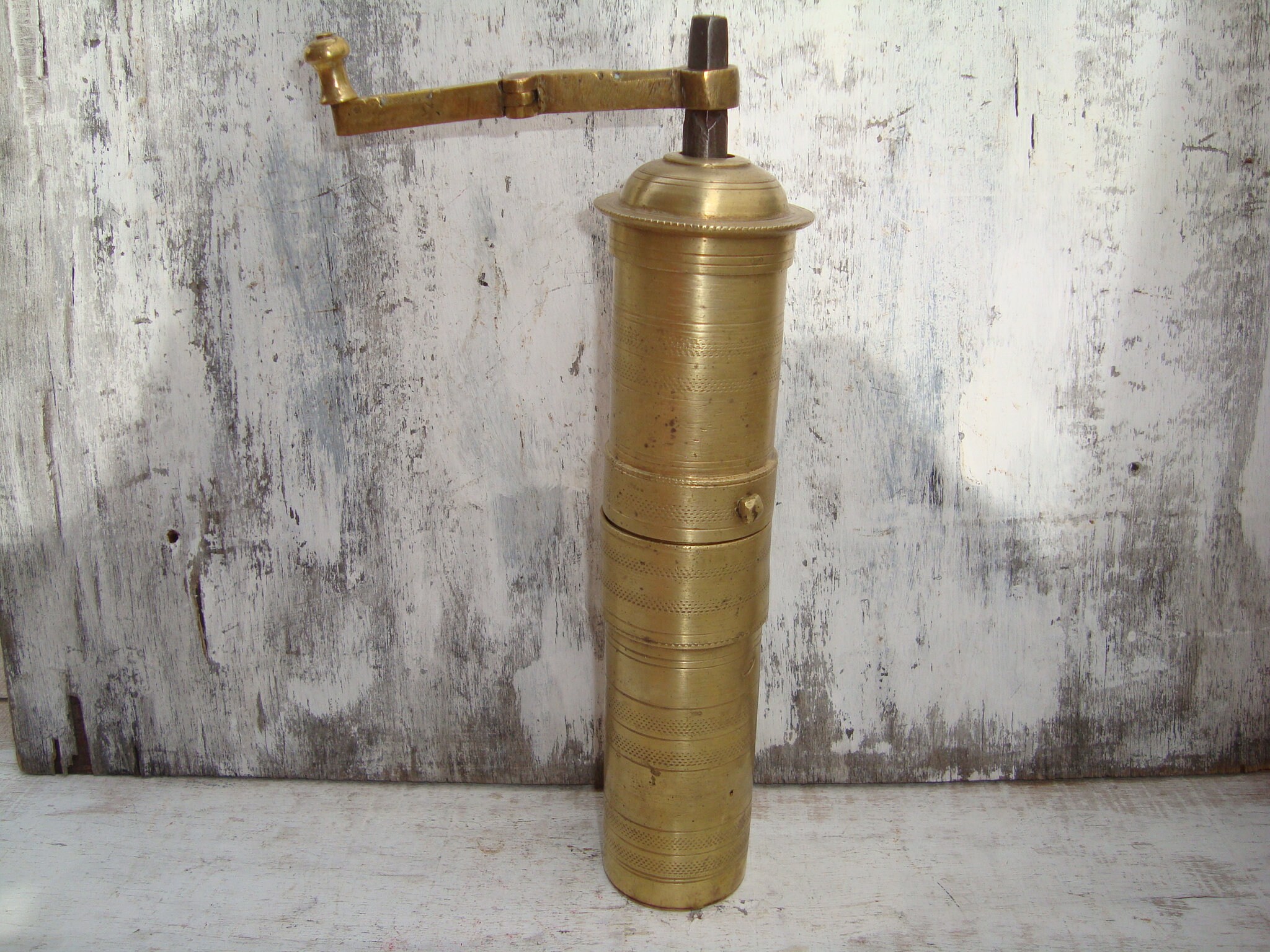 brass spice grinder