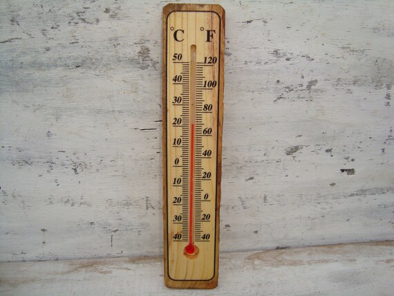 6½ Wood Grain Indoor Thermometer