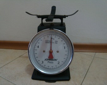 Vintage black kitchen scales - 5kg set of scales