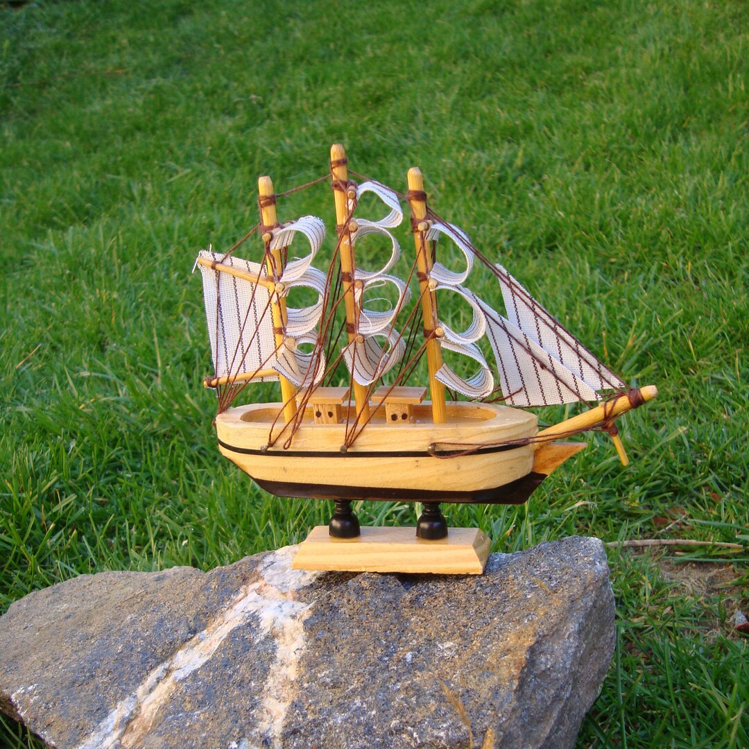 Ship, Vintage Model Ship for Nautical Decor,vintage Wooden Model Ship