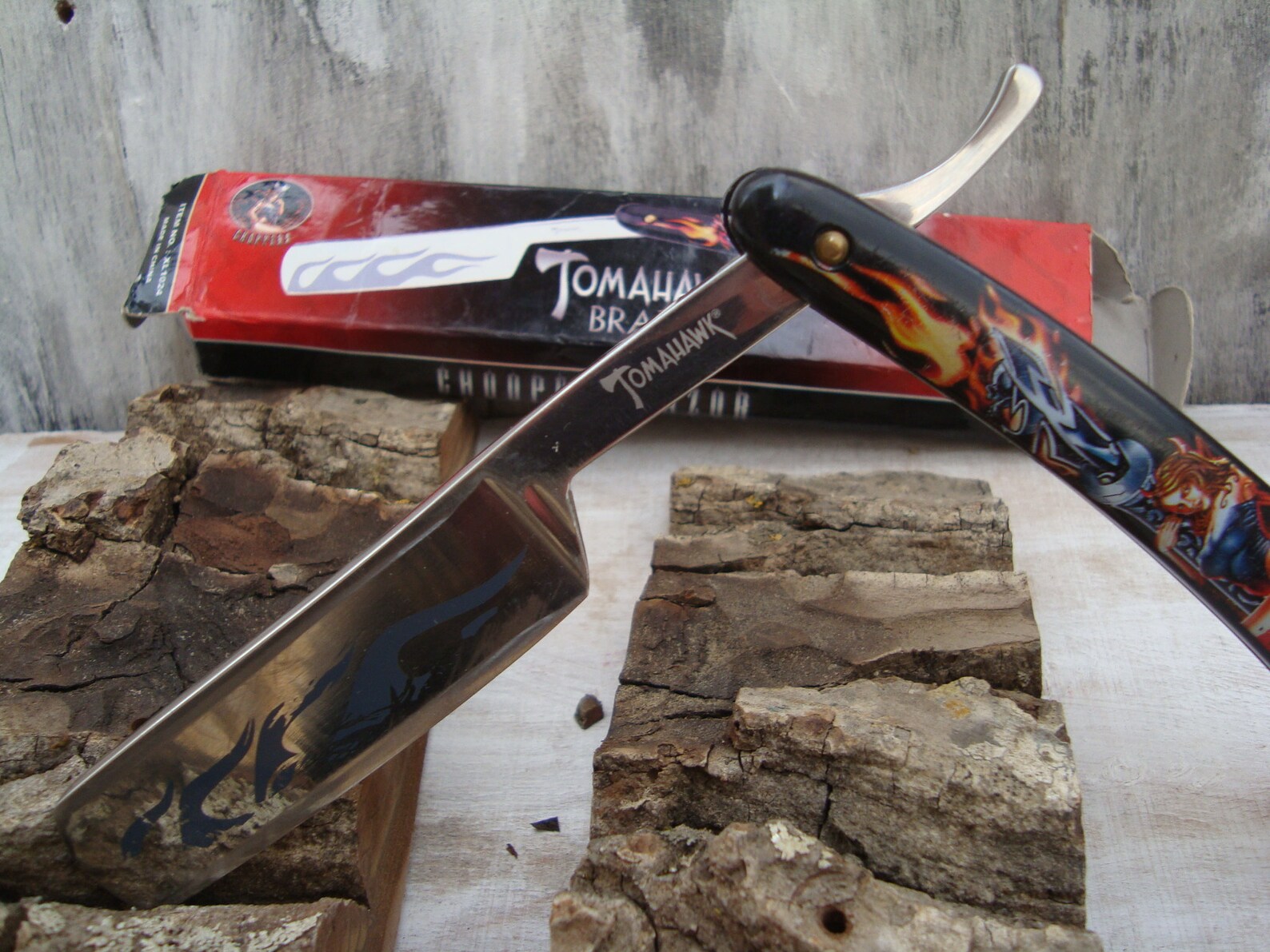 Straight Razor Tomahawk Xl 1024 Folding Knife Choopers Razor - Etsy