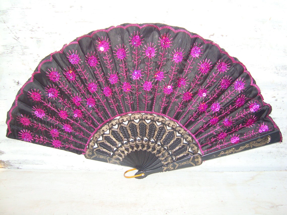 Elegant Beautiful Design Hand Fan Hand Held Fan Spanish | Etsy