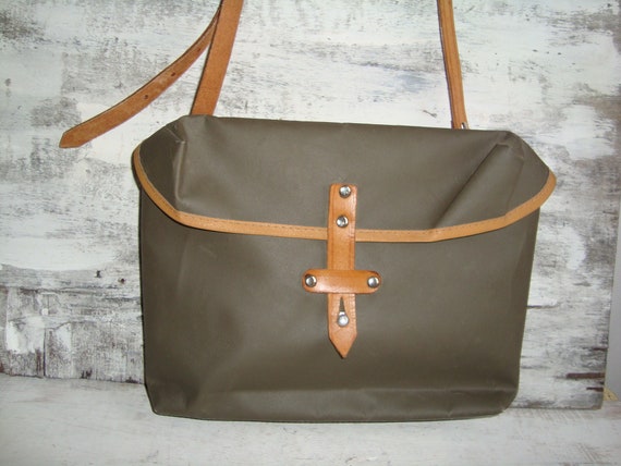 Military Canvas Bag Distressed Canvas Leather Military Bag 