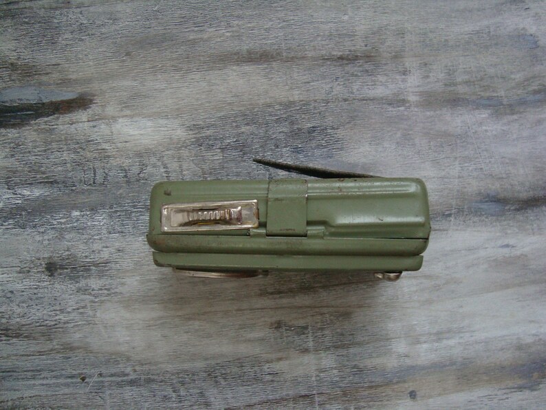 Home decor USSR Army signal 4 Colors 1970/'s Green Old Railroad Signal Military Green Vintage Metal Pocket Flashlight Camping lantern