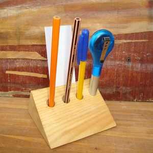 Pen holder wood, Pen Holder, Wood Desk Organizer, Wooden Pencil Holder, Wood Desk Storage, Desk Organizer, Office Organization