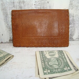 Vintage Genuine leather clutch bag - vintage clutch bag - Retro clutch bag - Vintage leather clutch bag