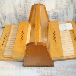 Scatola di sigarette vintage in legno - Scatola di legno fatta a mano vintage - Scatola di sigarette - Scatola di tabacco - Scatola di sigarette in legno - Scatola di sigarette pirografica