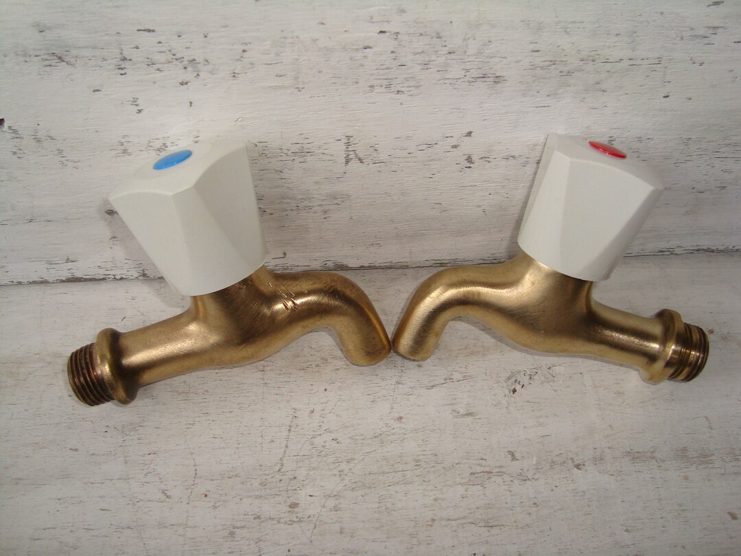 Vintage Brass Water Tap - Old Water Tap 1960s - Vintage Brass Water ...