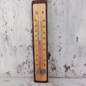 Vintage Thermometer - Thermometer - Holz Thermometer - Innen Thermometer Außen Thermometer - Wand Thermometer,gifts,gift