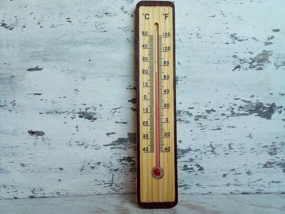 Vintage Thermometer Thermometer Wooden Thermometer -  Norway