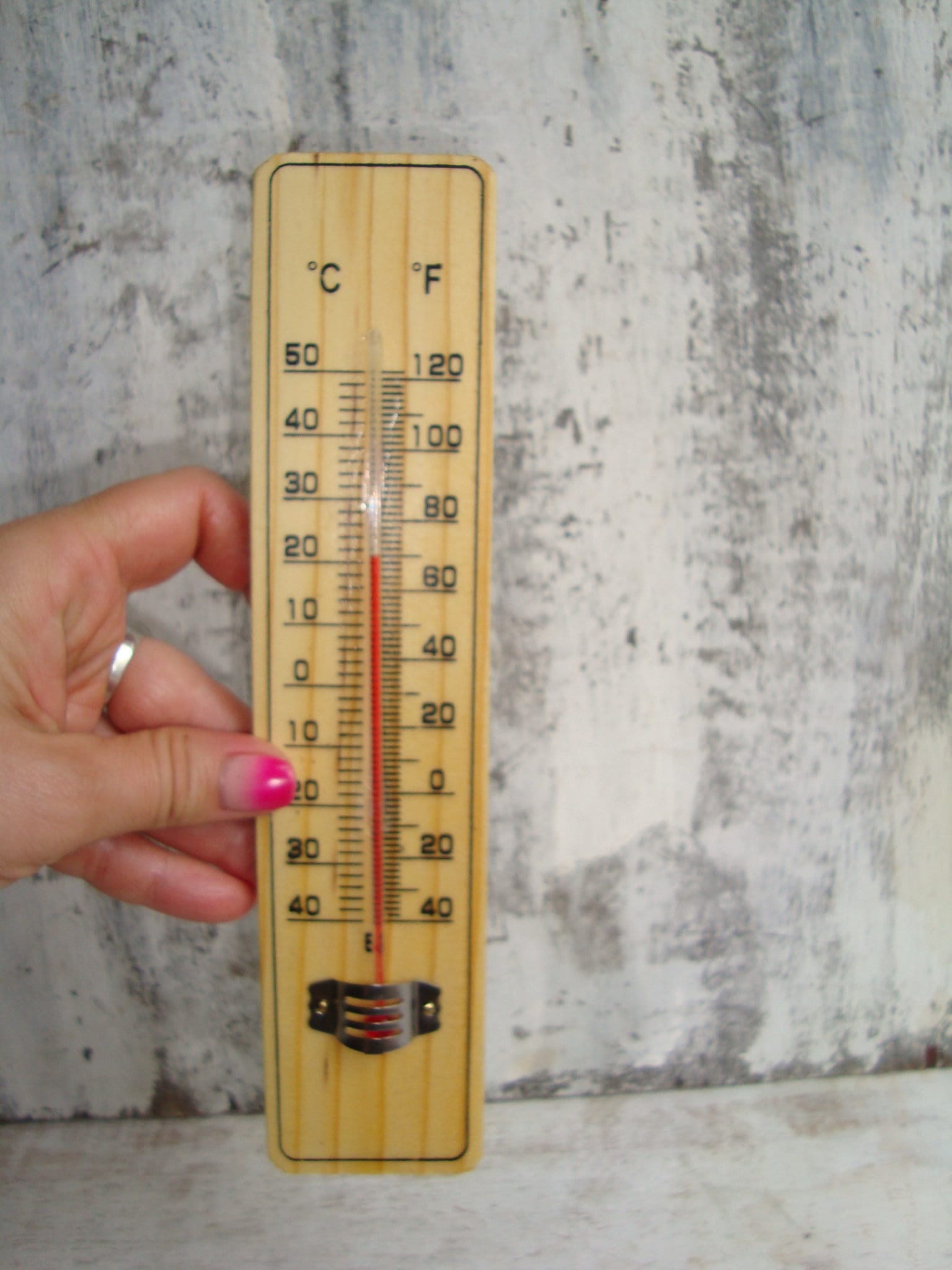 Vintage Thermometer Wood Thermometer Wooden Thermometer Indoor Thermometer  Outdoor Thermometer Wall Thermometer 