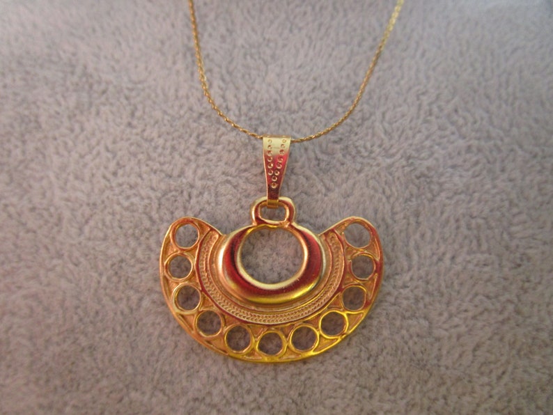 24k Gold Plated Pre-Colombian Necklace