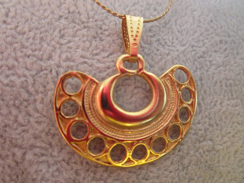 24k Gold Plated Pre-Colombian Necklace