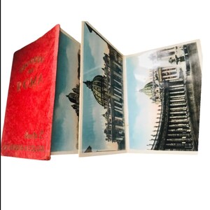 Livret de petites cartes postales anciennes, journal indésirable, images éphémères en noir et blanc, italien Ricordo di Roma