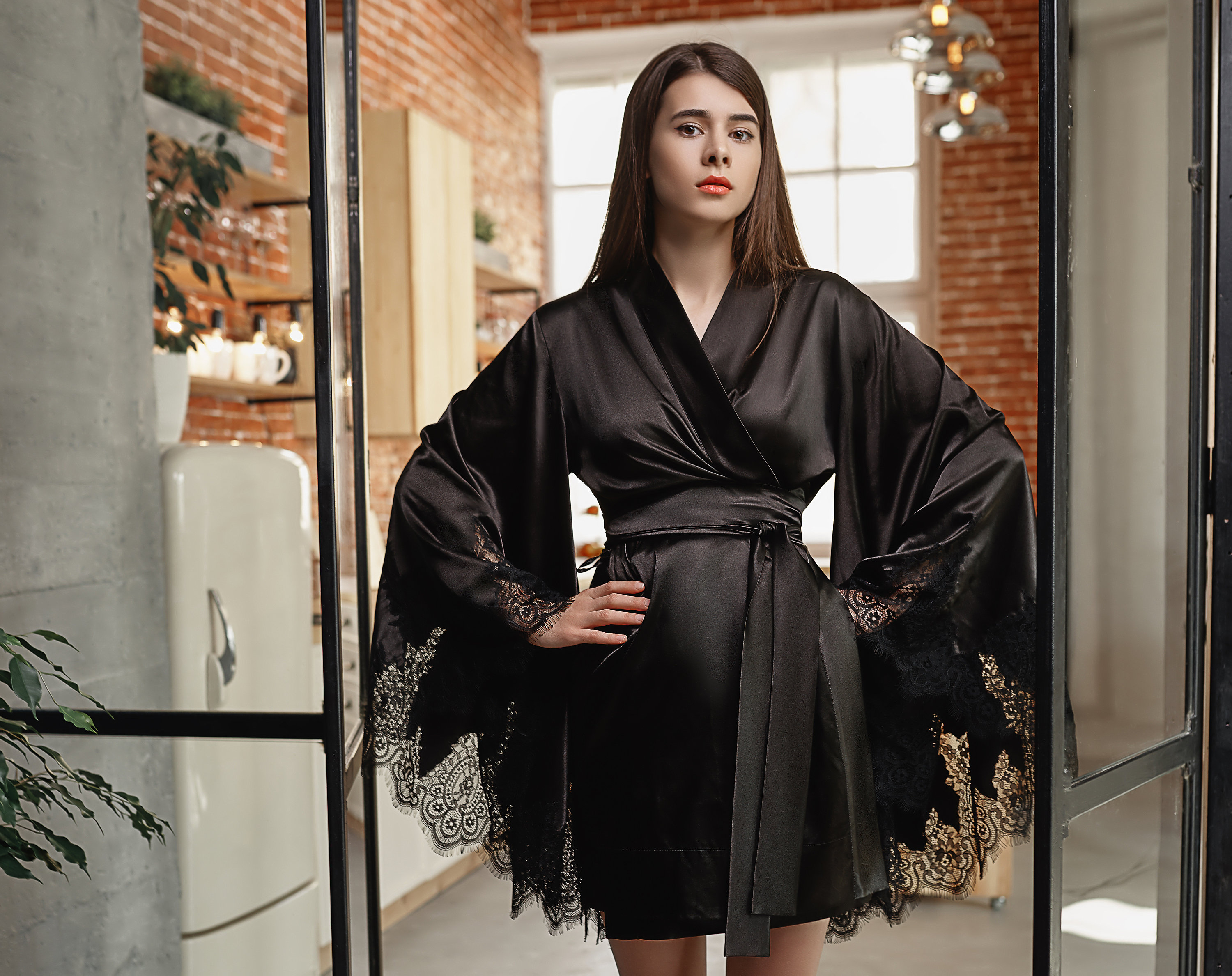 Black Silk Short RobeShort Black Silk Robe Size LargeBlack Etsy