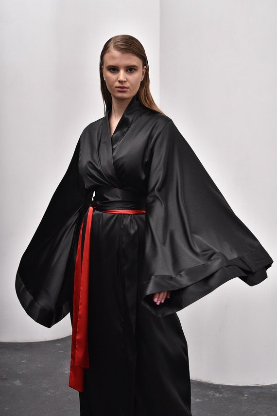 pure silk kimono dressing gown