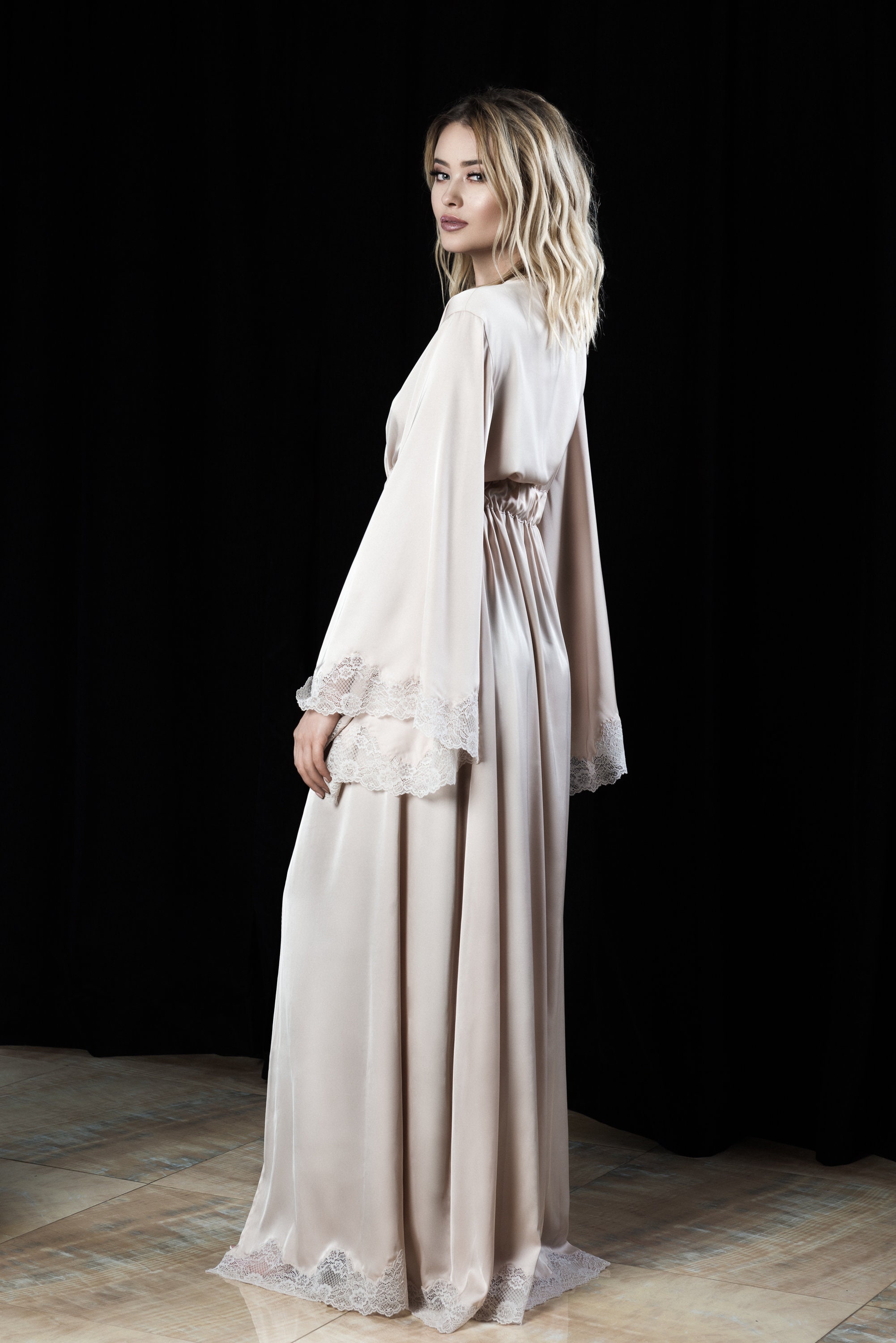 Womens Robe for SummerLong Summer RobeRomantic Bridal Etsy