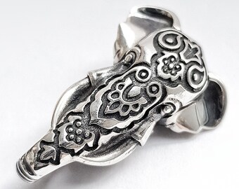 Silver lock "Indian Elephant"  for a bracelets and necklaces