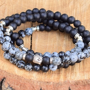 mala perline 108 braccialetto buddha mala perline buddista preghiera perline buddha perla collana guarigione mala zen spirituale 108 mala mens avvolgere bracciale