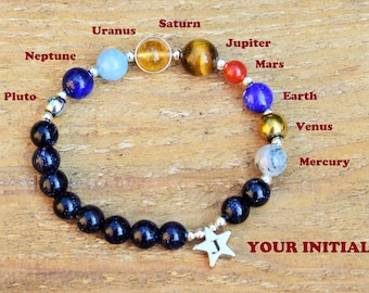 universe galaxy planets bracelet solar system planetary jewelry guardian star earth space bracelet