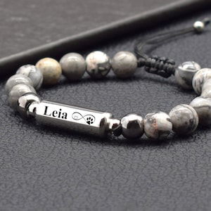 Cremation Urn Jewelry Memorial Bracelet Dog Paw Print Pet Loss Gifts for Kids Pets Ashes Jewelry Pet Hair Keepsake Custom Urn Remembrance