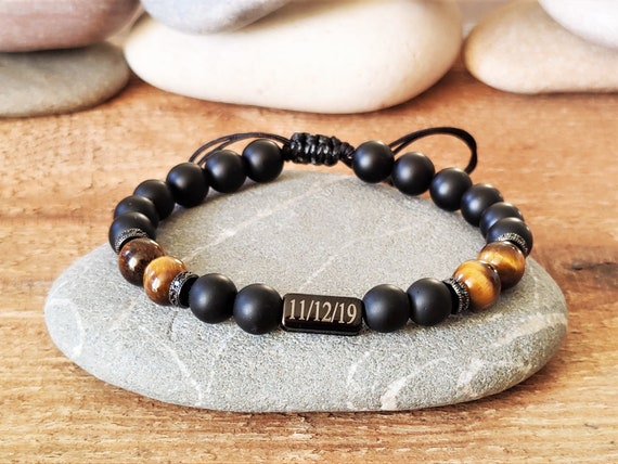 Etsy mens hotsell personalized bracelet