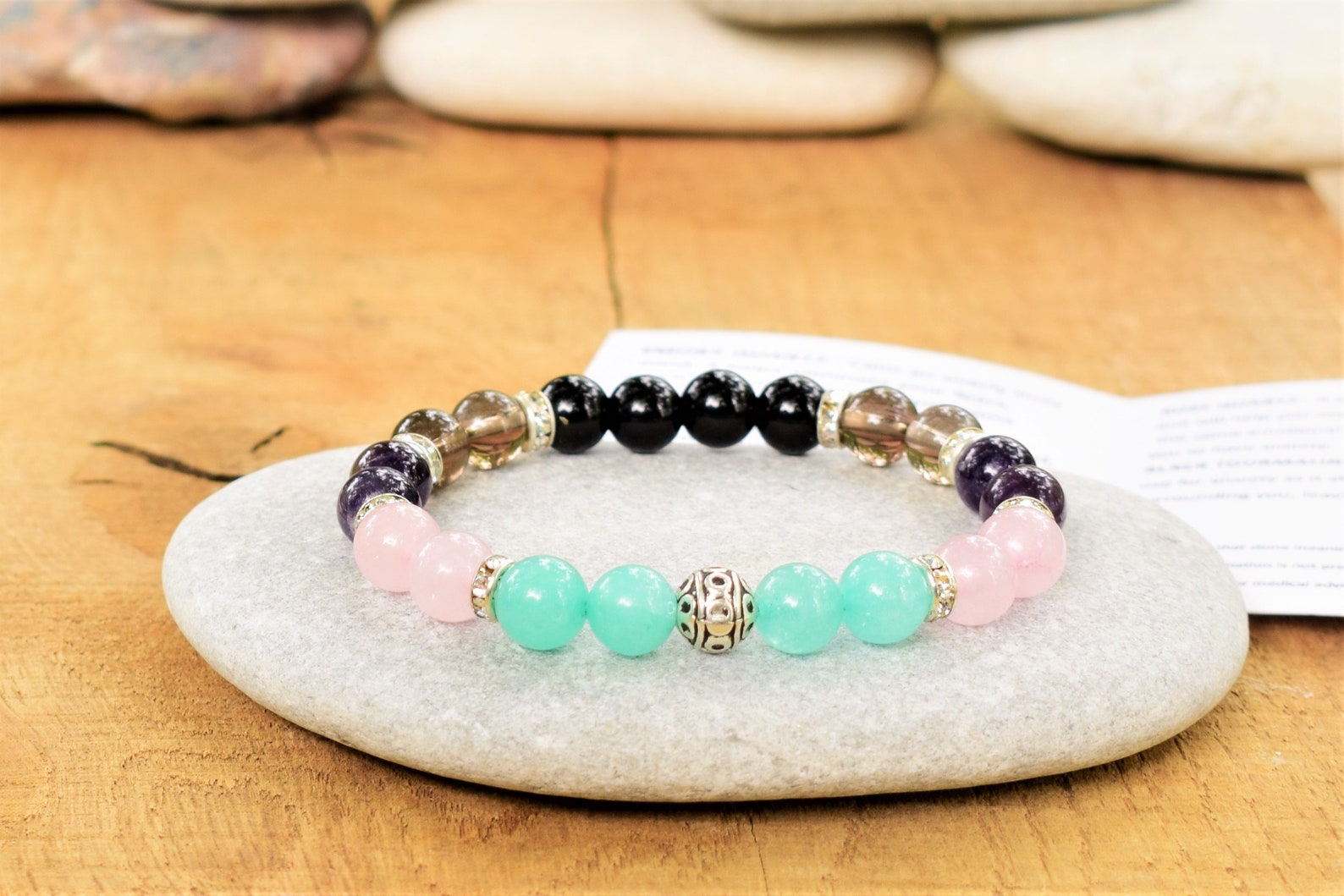 Anxiety Relief Bracelet Anxiety Bracelet Amazonite Smoky Etsy
