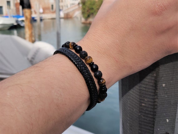 Etsy mens beaded bracelets discount