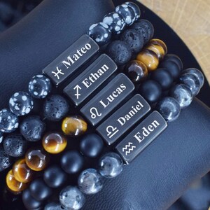 Dierenriem armband aangepaste sterrenbeeld sieraden verjaardag astrologie horoscoop cadeau voor haar vrouwen kraal kristal armbanden gepersonaliseerde geboortemaand