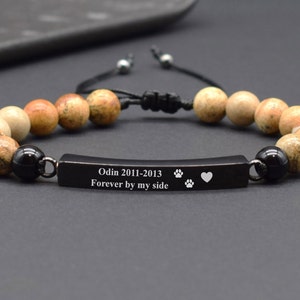 Cremation Bracelet Pet Memorial Jewelry Ashes Keepsake Loss of Pet Paw Print Bracelets Cat Loss Gifts Urn Charm Bracelet Dog Ashes Bracelet