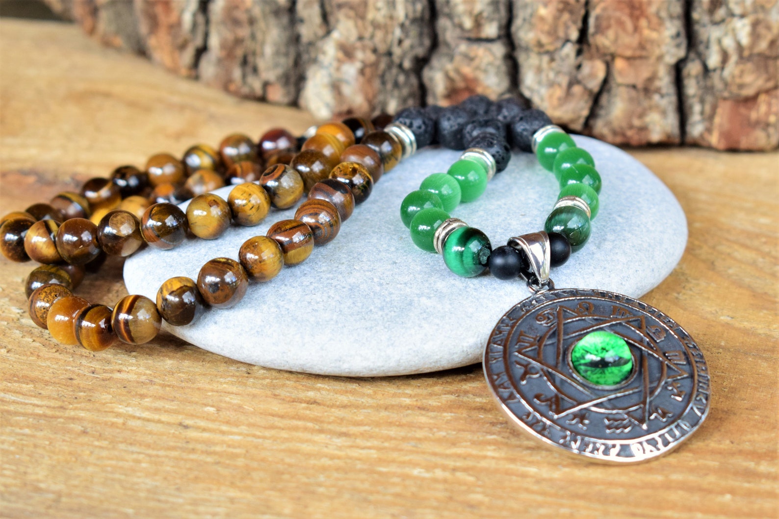 Occult Necklace Pentacle Charms Necklace Pentagram Pendant Etsy