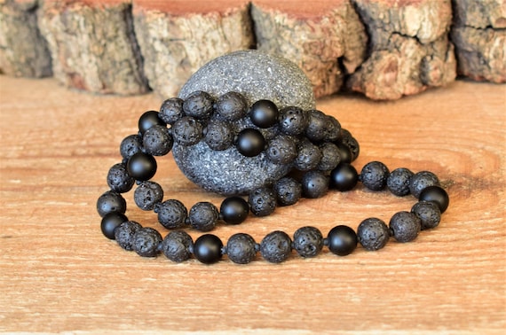 Mens Beaded Necklace, Mens Necklace, Onyx Necklace, Beaded Necklace, Jewelry,  Gifts for Him, Mens Jewelry, Gifts for Men, Necklaces - Etsy | Mens beaded  necklaces, Mens beaded bracelets, Mens jewelry necklace
